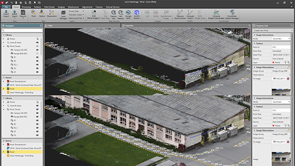 Leica Infinity Survey Software screenshot